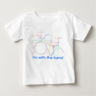 Eu sou com os cilindros do t-shirt da banda