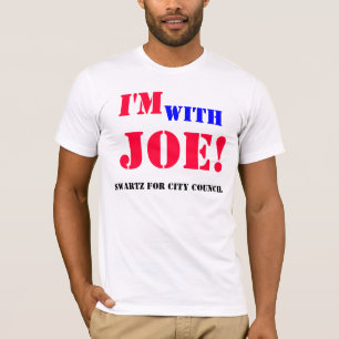 Eu sou com t-shirt de Joe