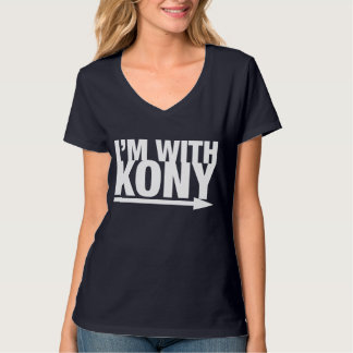 Eu sou COM t-shirt de KONY