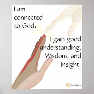 Eu sou conectado ao deus; Eu ganho bons… posters