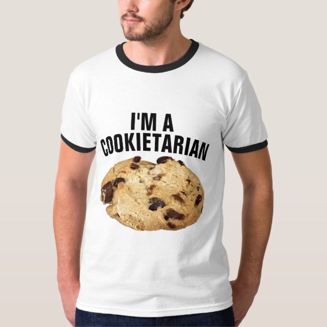 EU SOU COOKIETARIANO COOKIE T-SHIRTS (Frente)