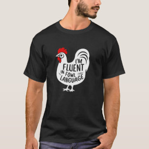Eu sou fluente na camiseta de língua voadora