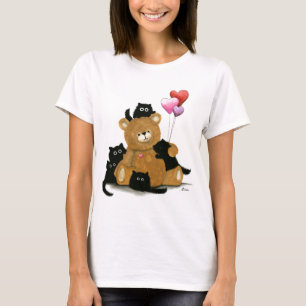 Eu sou gatos de urso do ursinho da camisa dos