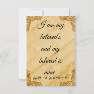 Eu sou meu amado Cartão plano