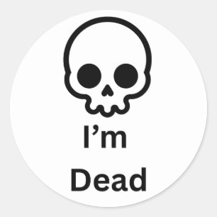 Eu sou morto adesivo