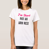 Eu sou não camisetas curtas das senhoras de um