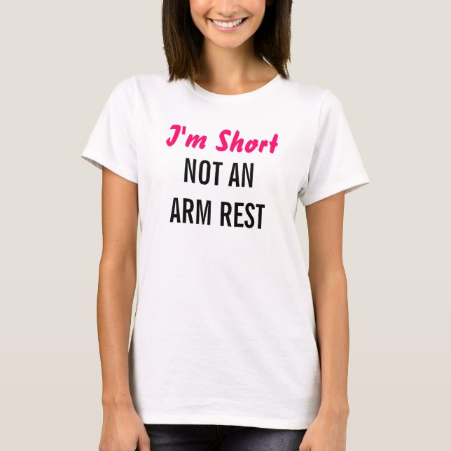 Eu sou não camisetas curtas das senhoras de um (Frente)