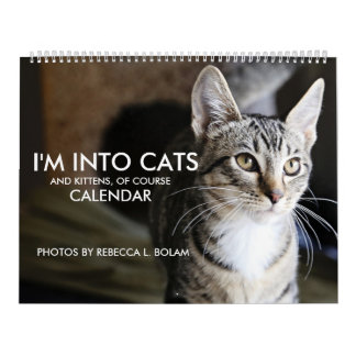 Eu sou no calendário dos gatos e dos gatinhos