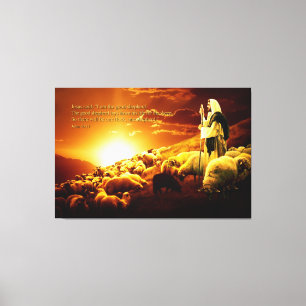 "Eu sou o bom pastor. Canvas