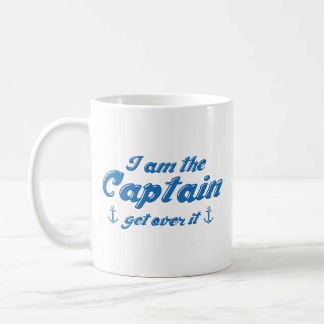 Eu sou o capitão supere a caneca de café (Esquerda)