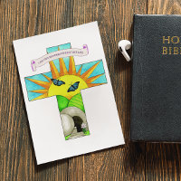 Eu sou o cartão postal inspiracional de ressurreiç