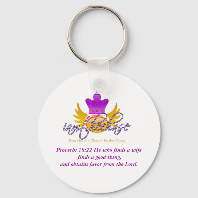 Eu sou o Chaveiro Chase com Referência Escritural (Frente)