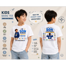 Eu sou o design de camiseta do filho | Design de m