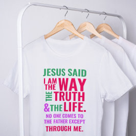 Eu sou o jeito da camiseta em cores brilhantes