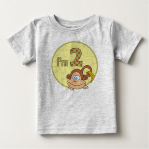 Eu sou o macaco 2 bonito com a camisa do
