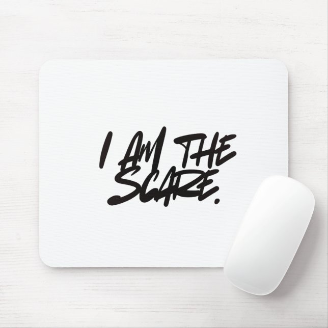 "EU SOU O MEDO" Mouse Pad — Presença Ousada e Esti (Com mouse)