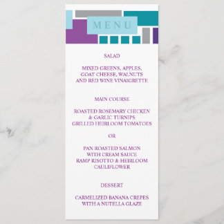 Eu sou o meu querido Cartão de Menu de Casamento