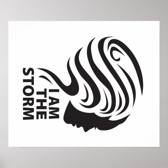 Eu sou o Poster de Tempestade (Frente)