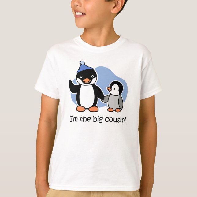 Eu sou o primo grande - t-shirt do pinguim (Frente)