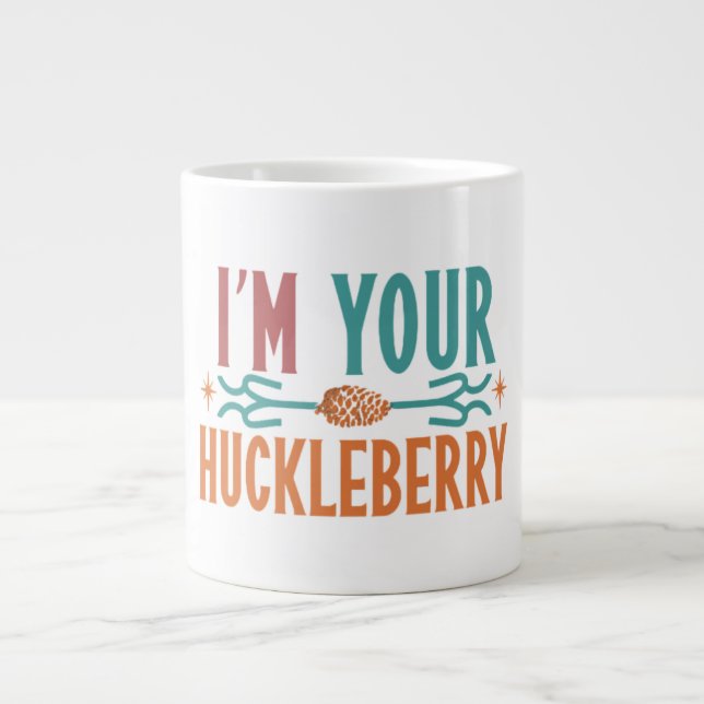 "Eu sou o seu Huckleberry" Mug. Canecas Specialty (Frente)