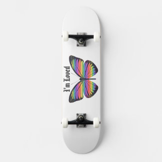 Eu sou o skate de borboletas adorado