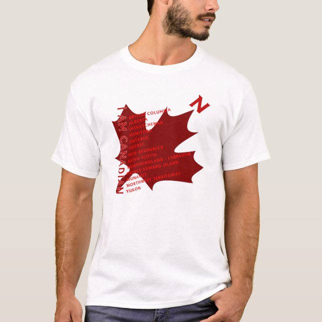 EU SOU O T-SHIRT CANADENSE #3 (Frente)