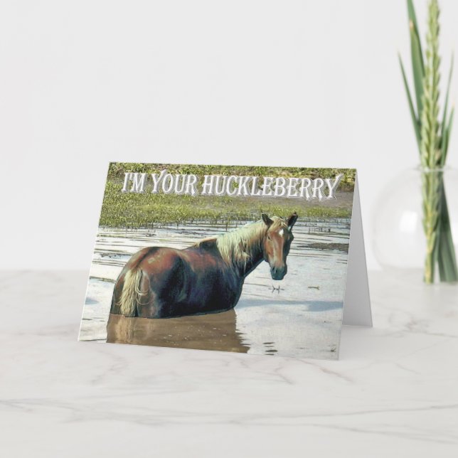 Eu sou SEU cartão do HUCKLEBERRY (Frente)