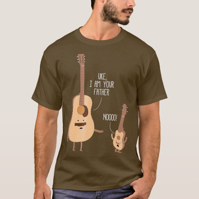 Eu Sou Seu Pai T Camisa Ukulele Guitar (Frente)