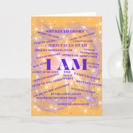 Eu sou Shekinah - Cartão de Saudação Glória