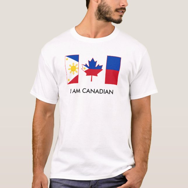 Eu sou t-shirt canadense (Frente)