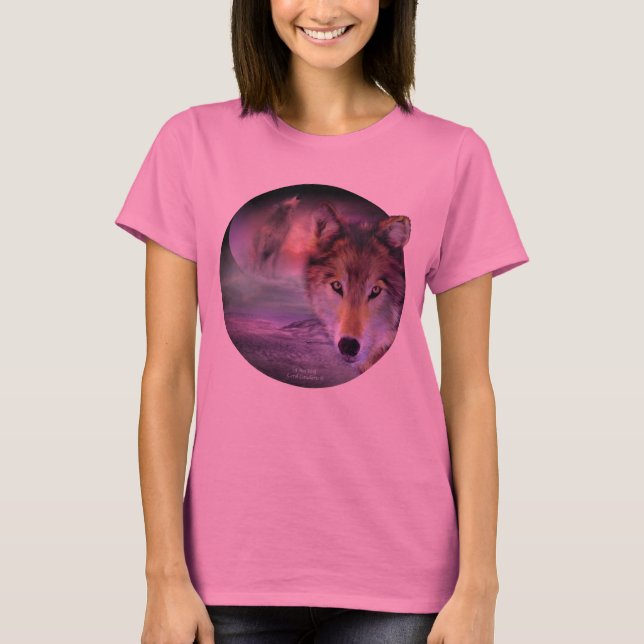 Eu sou t-shirt da arte do lobo (Frente)
