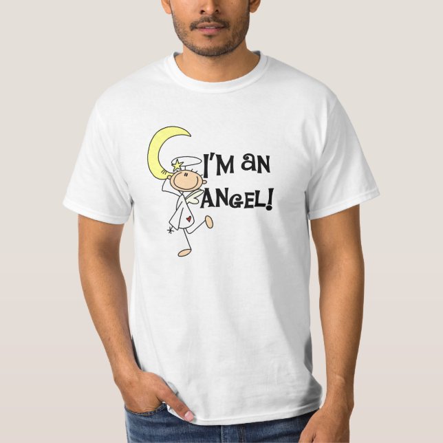 Eu sou t-shirt e presentes de um anjo (Frente)