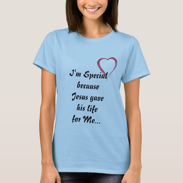 Eu sou t-shirt especial (Frente)