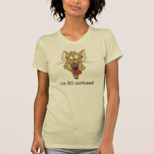Eu sou TÃO confuso, t-shirt do jérsei das mulher