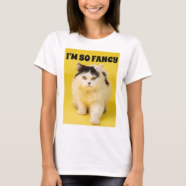 EU SOU TÃO RICO GATO T-SHIRTS (Frente)