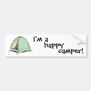 Eu sou um adesivo de camper para-choques feliz
