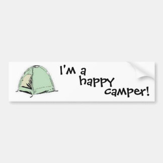Eu sou um adesivo de camper para-choques feliz