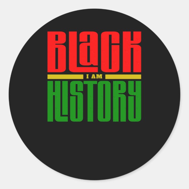 Eu sou um adesivo de história negra4 (Frente)