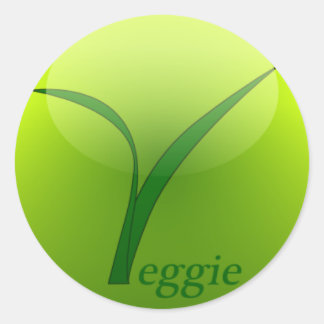 Eu sou um adesivo vegetariano