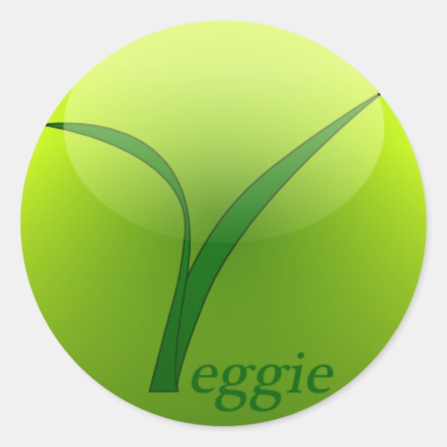 Eu sou um adesivo vegetariano (Frente)