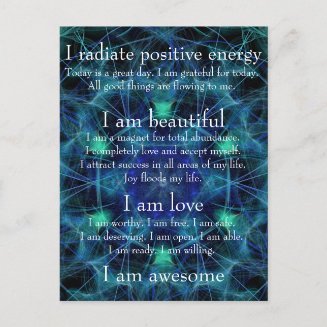 Eu sou um cartão postal incrível (Frente)