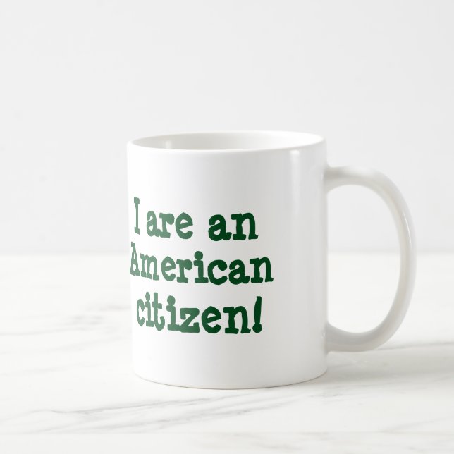 Eu sou um cidadão americano! caneca (Direita)