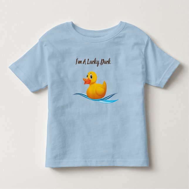 Eu sou um Duck Toddler T-Shirt (Frente)
