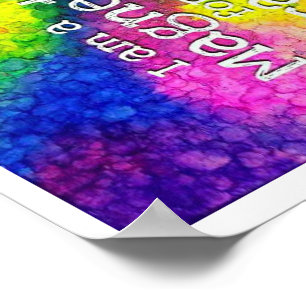 Eu sou um ímã para o poster da afirmação dos