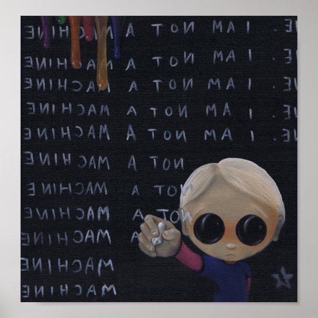 eu sou um impressão de arte de máquina (Frente)