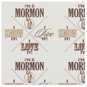 Eu sou um Mormon, mim sei o, o tecido etc.