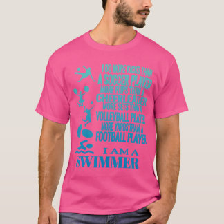 Eu Sou Um Nadador Que Camisa Natação Engraçada Nad