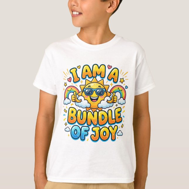 Eu Sou Um Pacote De Alegria Camiseta Do Sol Fofo | (Frente)