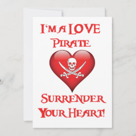 Eu sou um pirata do amor - rendam seu coração!