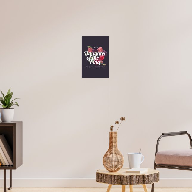 Eu sou um Poster de Filha do Rei (Sala de Estar 3)